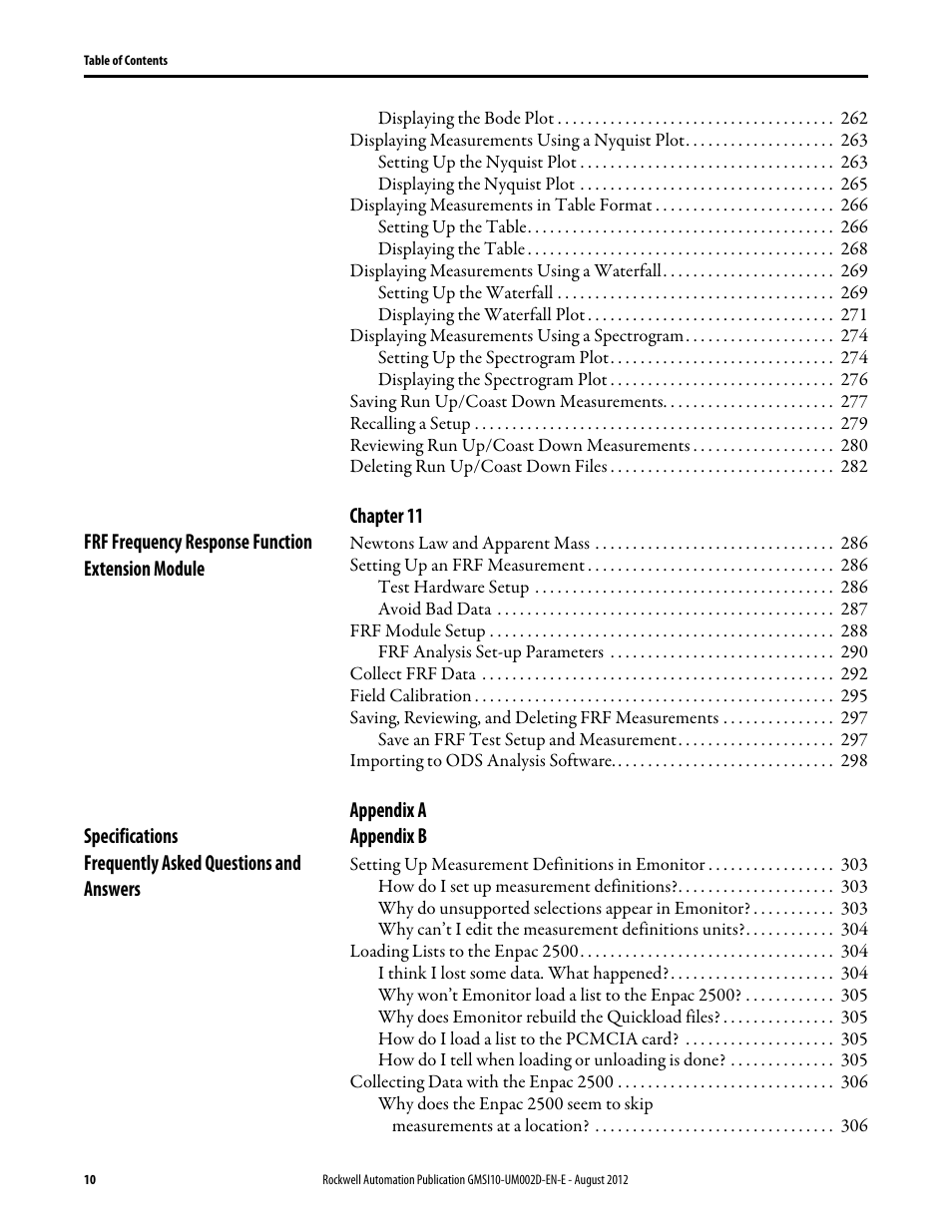 Rockwell Automation 1441-PEN25-Z Enpac 2500 Data Collector User Manual | Page 10 / 332