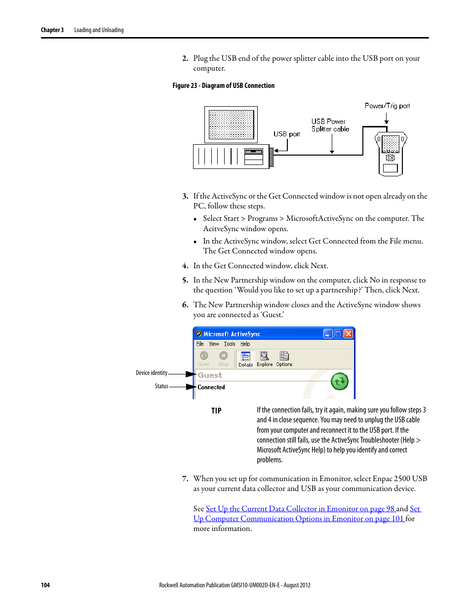 Rockwell Automation 1441-PEN25-Z Enpac 2500 Data Collector User Manual | Page 104 / 332