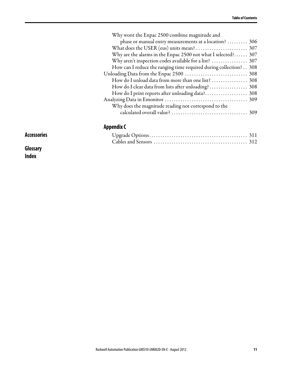 Rockwell Automation 1441-PEN25-Z Enpac 2500 Data Collector User Manual | Page 11 / 332
