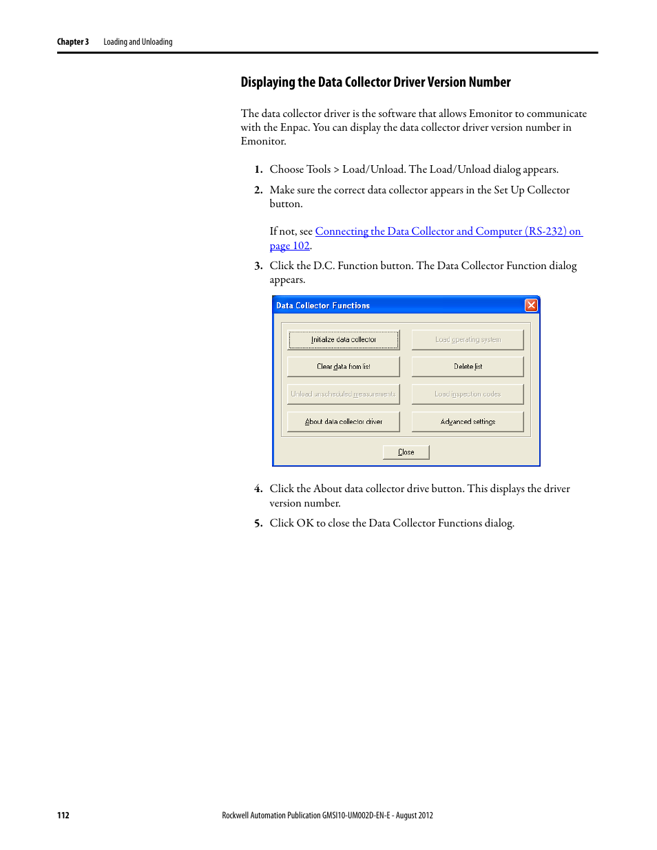 Rockwell Automation 1441-PEN25-Z Enpac 2500 Data Collector User Manual | Page 112 / 332