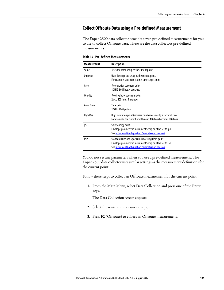 Rockwell Automation 1441-PEN25-Z Enpac 2500 Data Collector User Manual | Page 139 / 332