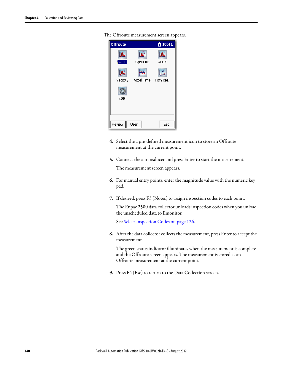 Rockwell Automation 1441-PEN25-Z Enpac 2500 Data Collector User Manual | Page 140 / 332