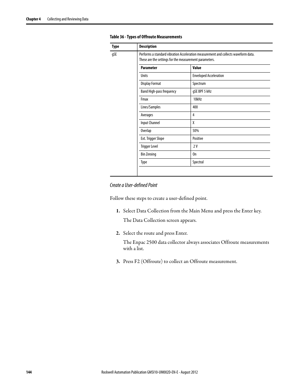 Rockwell Automation 1441-PEN25-Z Enpac 2500 Data Collector User Manual | Page 144 / 332