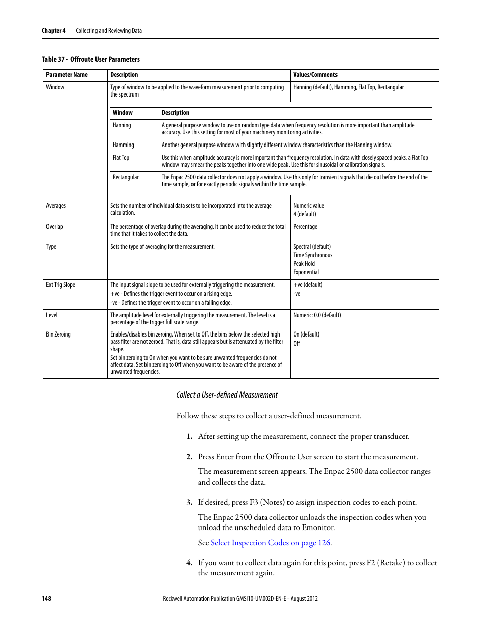 Rockwell Automation 1441-PEN25-Z Enpac 2500 Data Collector User Manual | Page 148 / 332