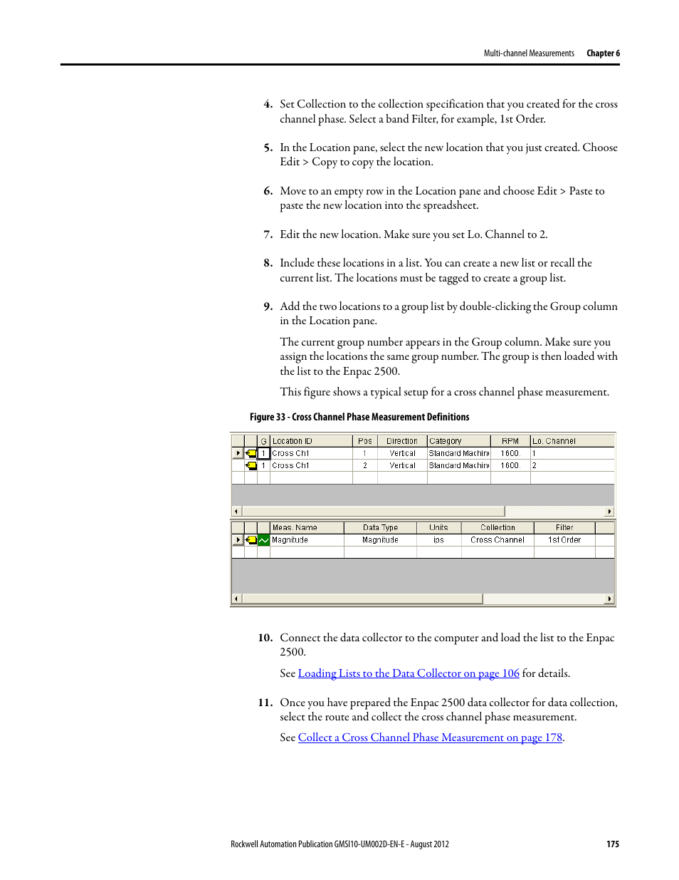 Rockwell Automation 1441-PEN25-Z Enpac 2500 Data Collector User Manual | Page 175 / 332