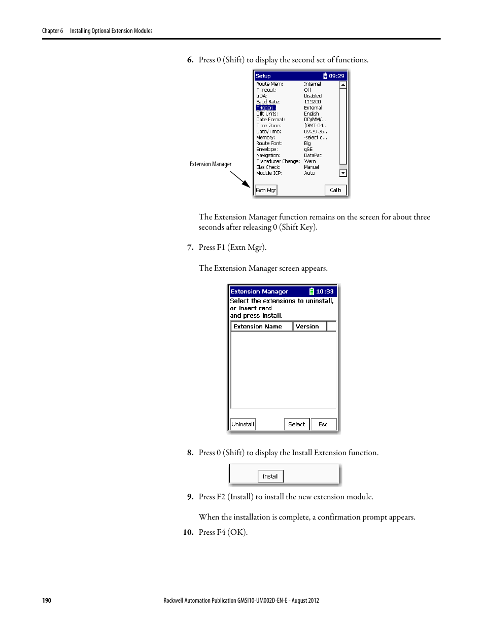 Rockwell Automation 1441-PEN25-Z Enpac 2500 Data Collector User Manual | Page 190 / 332