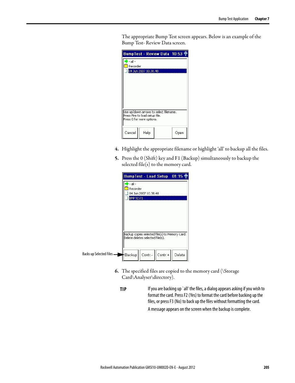 Rockwell Automation 1441-PEN25-Z Enpac 2500 Data Collector User Manual | Page 205 / 332