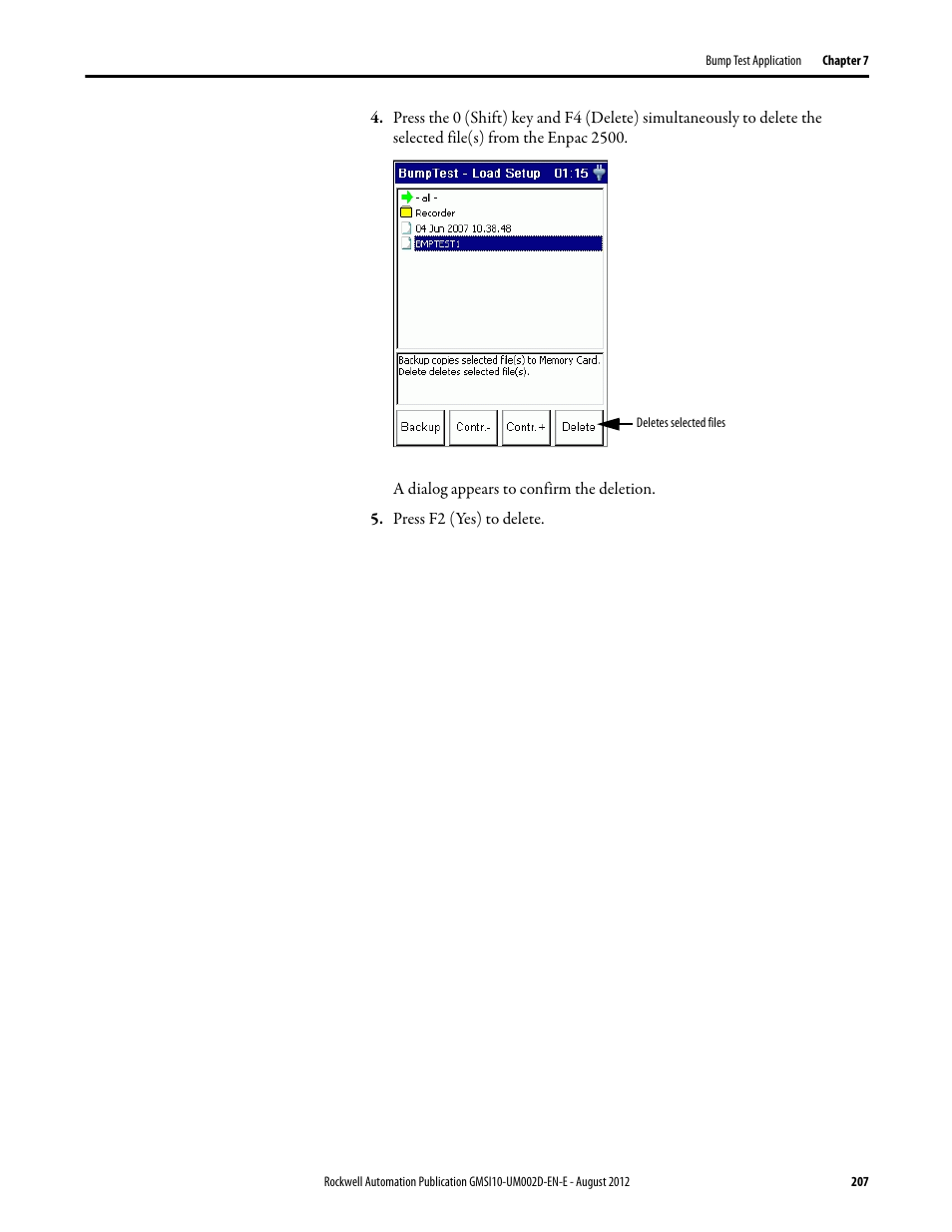 Rockwell Automation 1441-PEN25-Z Enpac 2500 Data Collector User Manual | Page 207 / 332