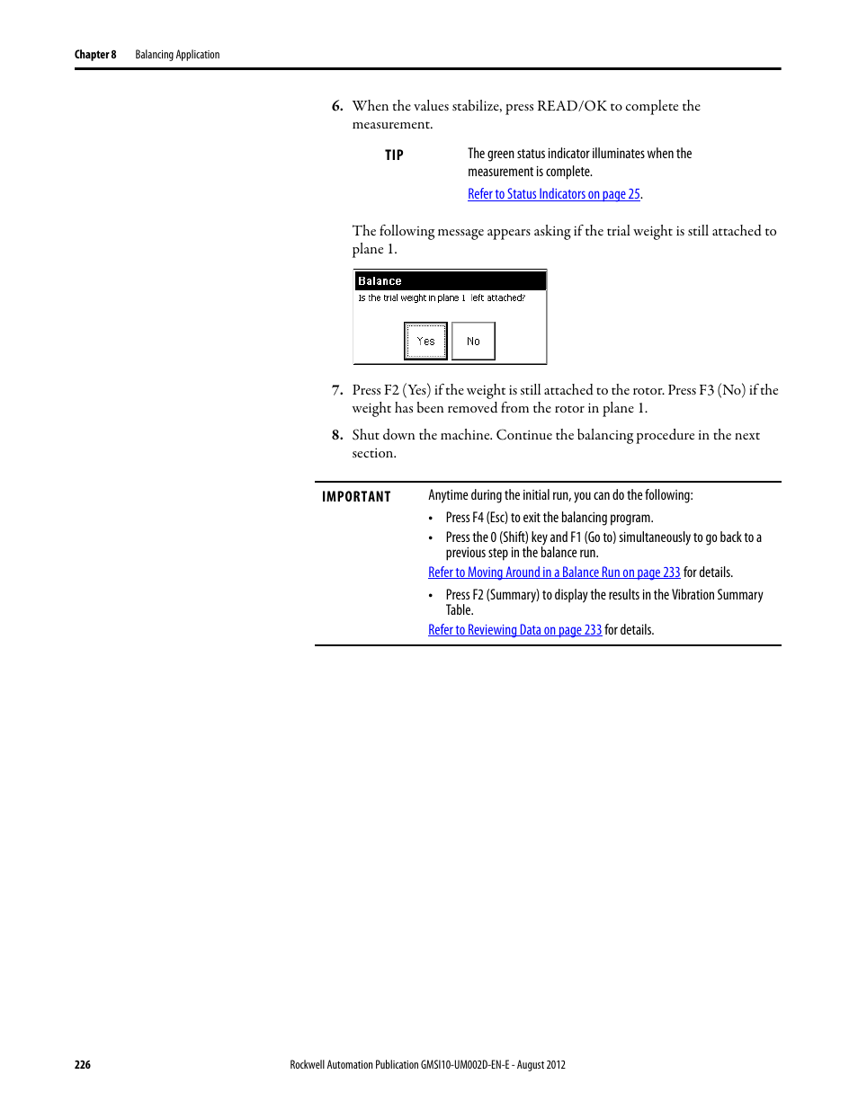 Rockwell Automation 1441-PEN25-Z Enpac 2500 Data Collector User Manual | Page 226 / 332