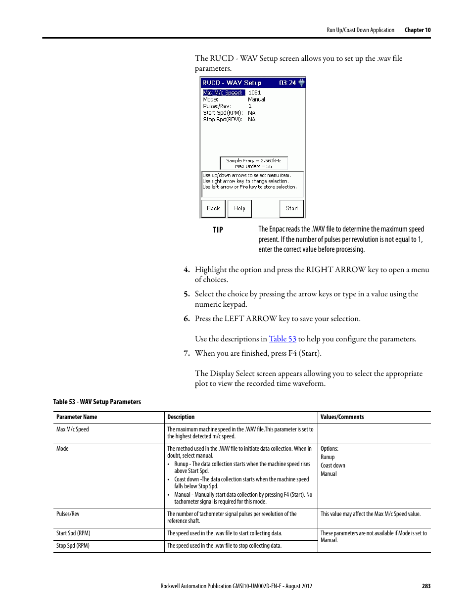 Rockwell Automation 1441-PEN25-Z Enpac 2500 Data Collector User Manual | Page 283 / 332