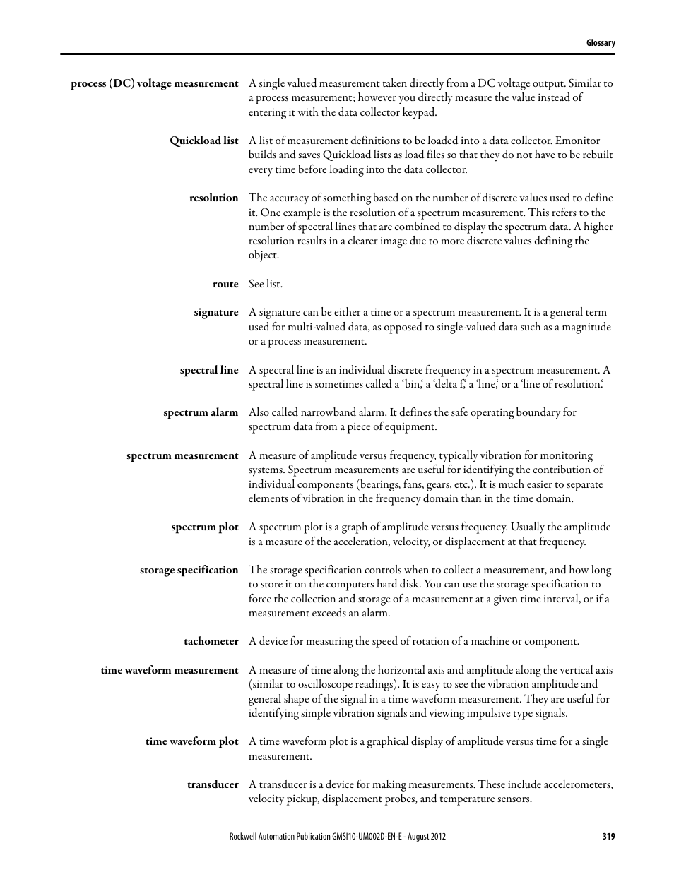Rockwell Automation 1441-PEN25-Z Enpac 2500 Data Collector User Manual | Page 319 / 332
