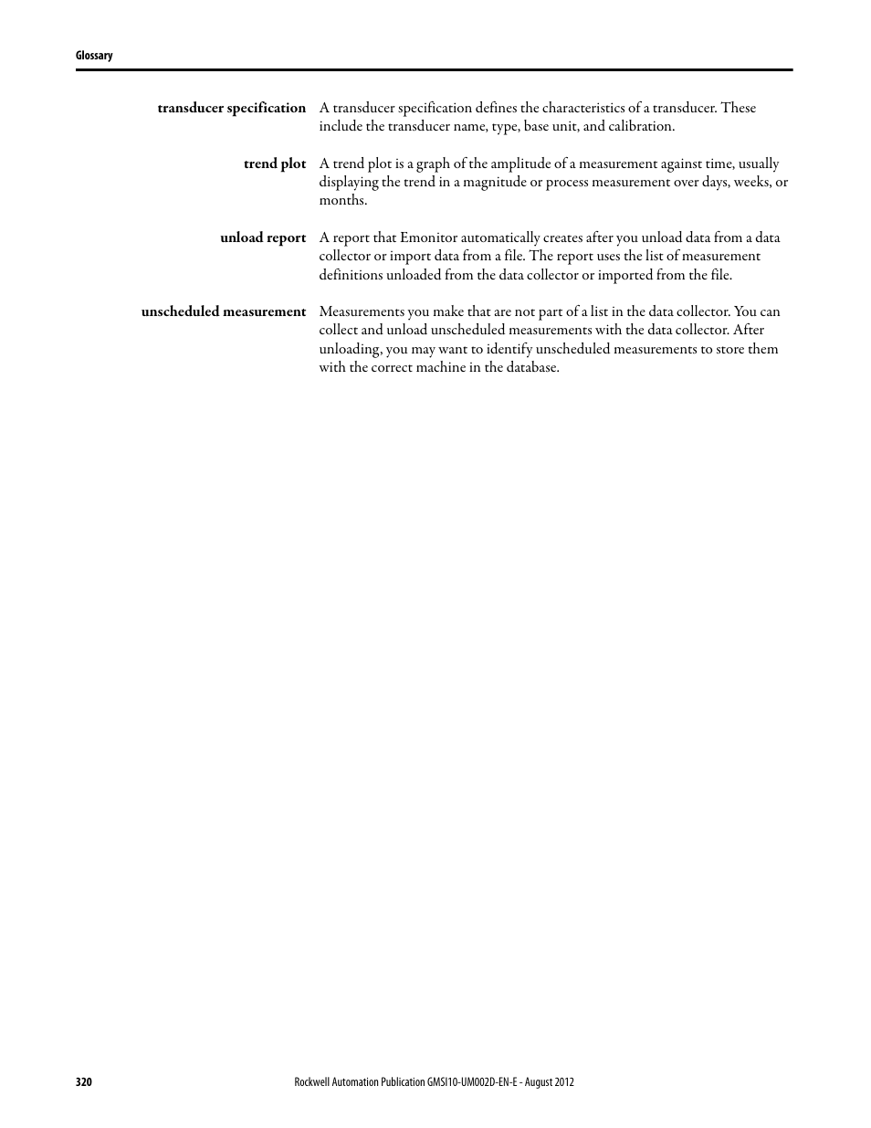 Rockwell Automation 1441-PEN25-Z Enpac 2500 Data Collector User Manual | Page 320 / 332