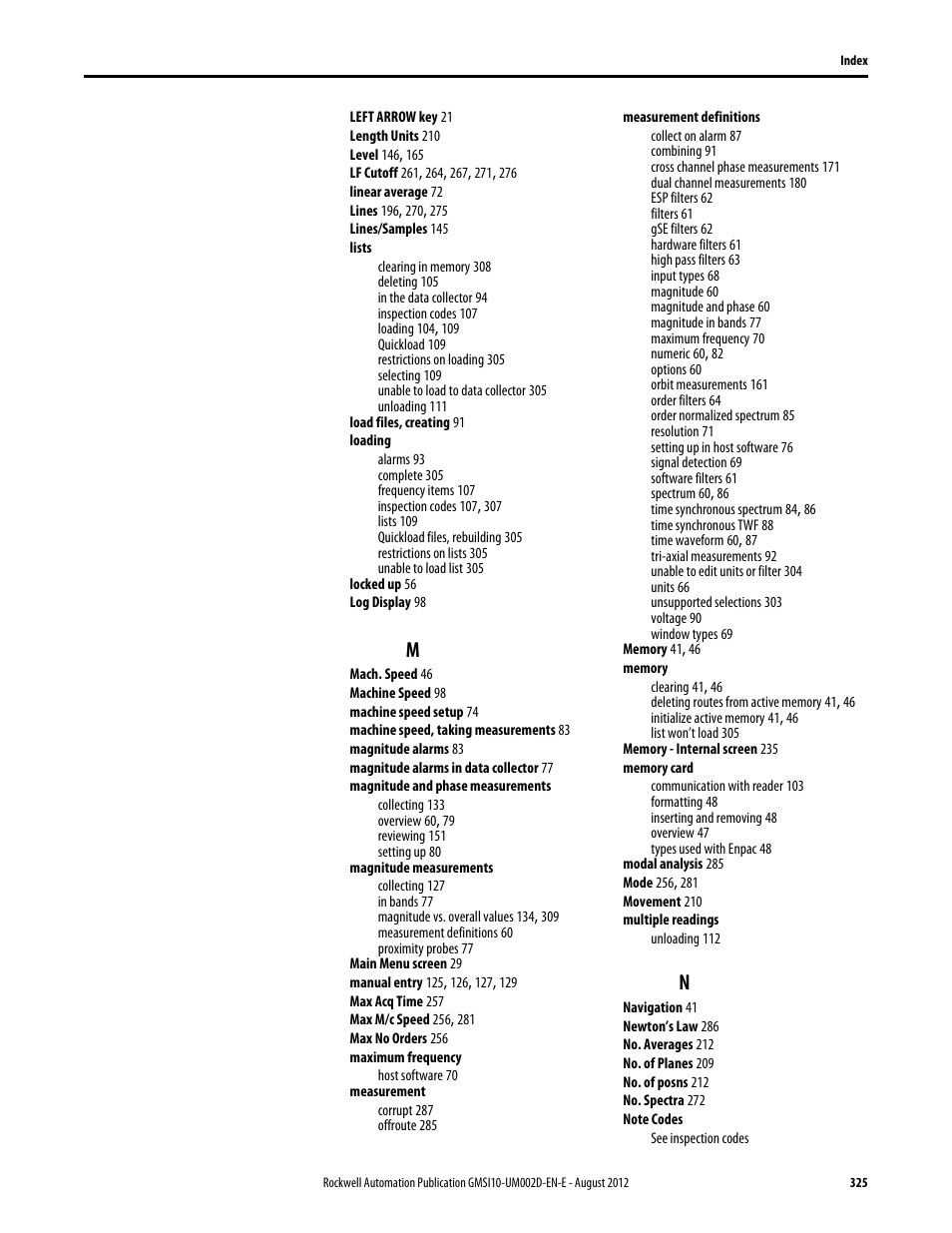Rockwell Automation 1441-PEN25-Z Enpac 2500 Data Collector User Manual | Page 325 / 332