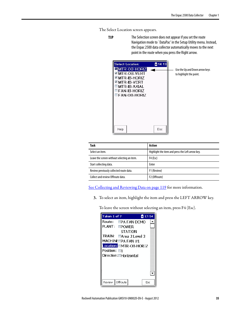Rockwell Automation 1441-PEN25-Z Enpac 2500 Data Collector User Manual | Page 35 / 332