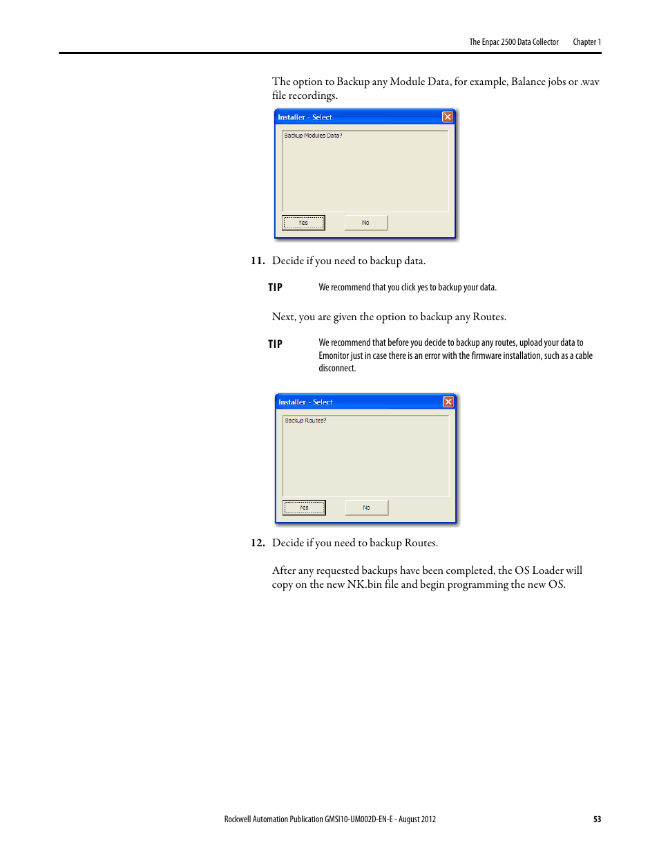 Rockwell Automation 1441-PEN25-Z Enpac 2500 Data Collector User Manual | Page 53 / 332
