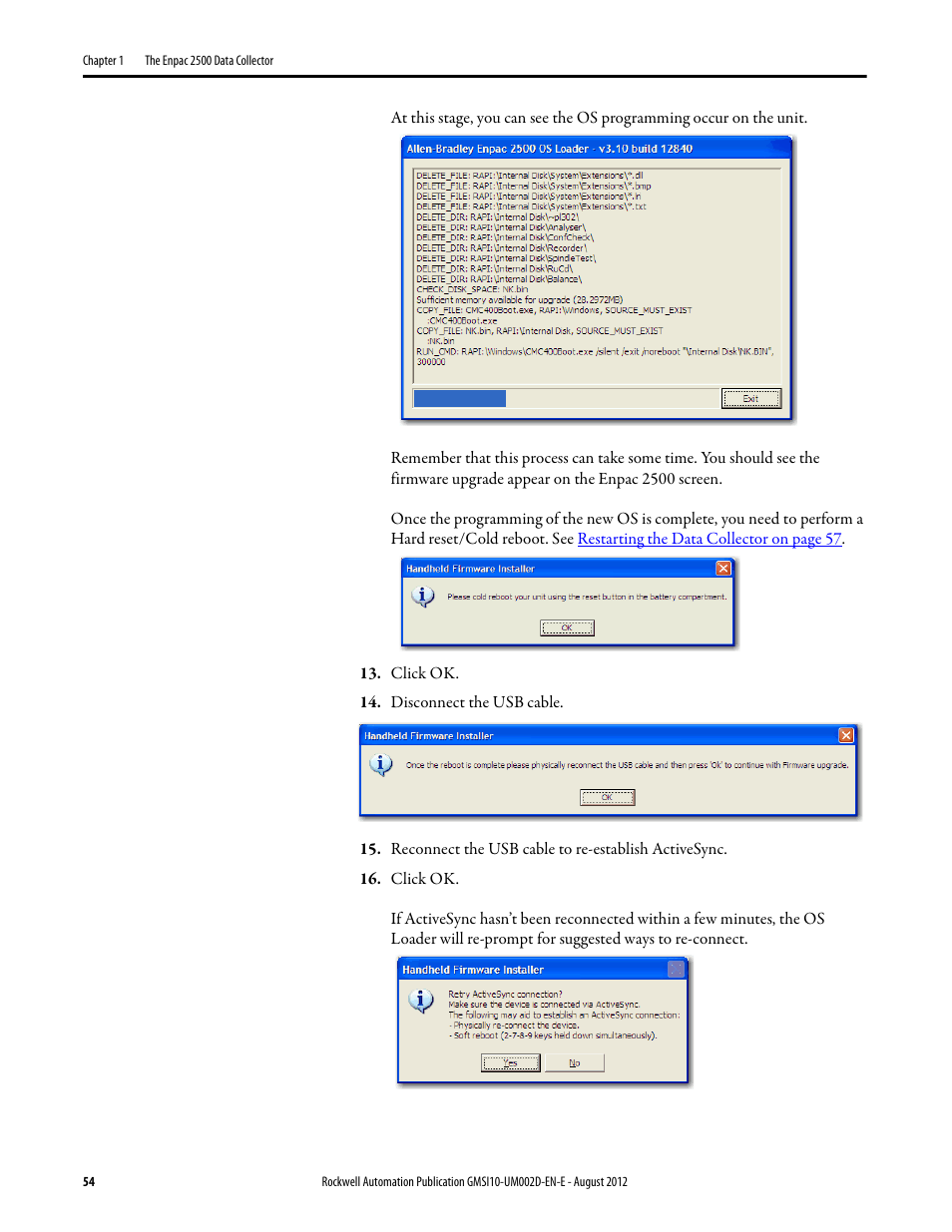 Rockwell Automation 1441-PEN25-Z Enpac 2500 Data Collector User Manual | Page 54 / 332