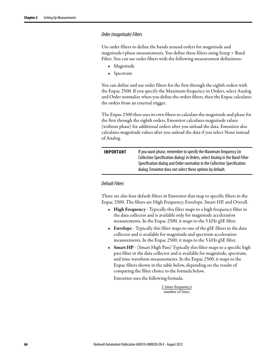 Rockwell Automation 1441-PEN25-Z Enpac 2500 Data Collector User Manual | Page 66 / 332