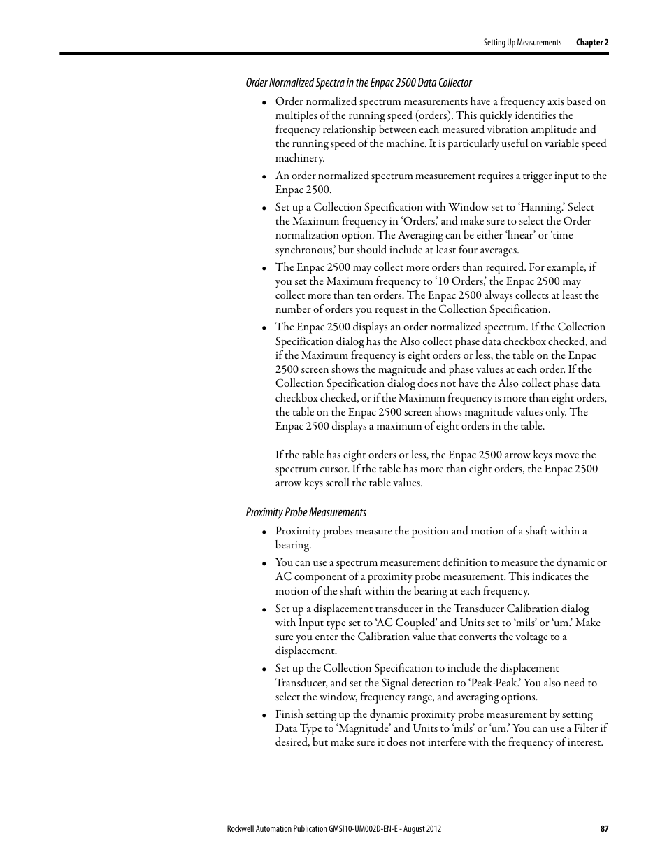Rockwell Automation 1441-PEN25-Z Enpac 2500 Data Collector User Manual | Page 87 / 332