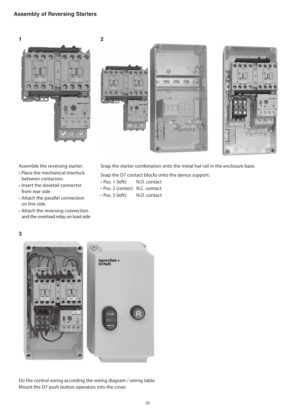 Rockwell Automation KS7-C0S4R Sprecher+Schuh KS7 Plastic Encl. for DOL and Reversing Starter User Manual | Page 2 / 4
