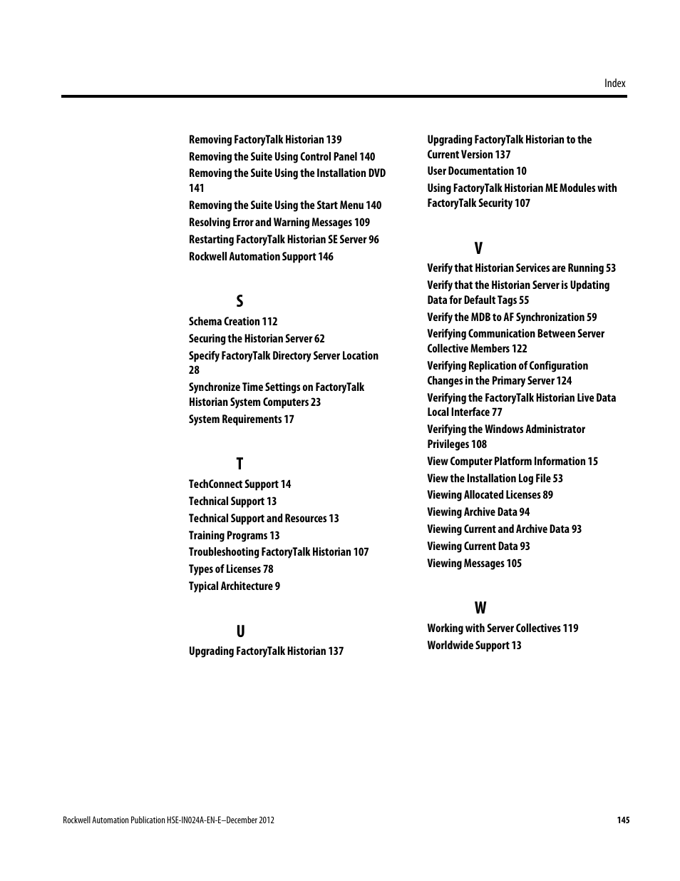 Rockwell Automation FactoryTalk Historian SE 3.01 Installation and Configuration Guide User Manual | Page 145 / 146