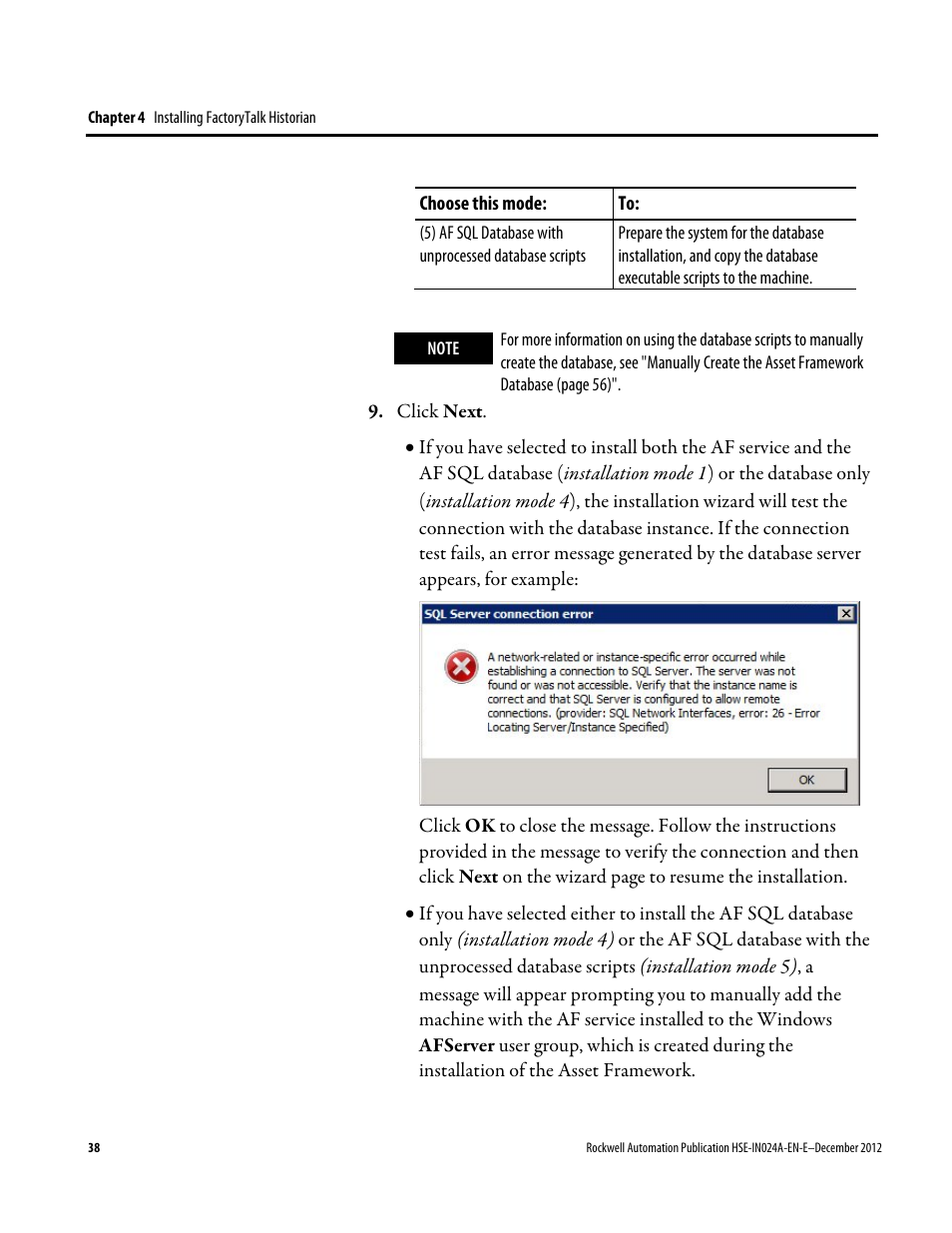 Rockwell Automation FactoryTalk Historian SE 3.01 Installation and Configuration Guide User Manual | Page 38 / 146