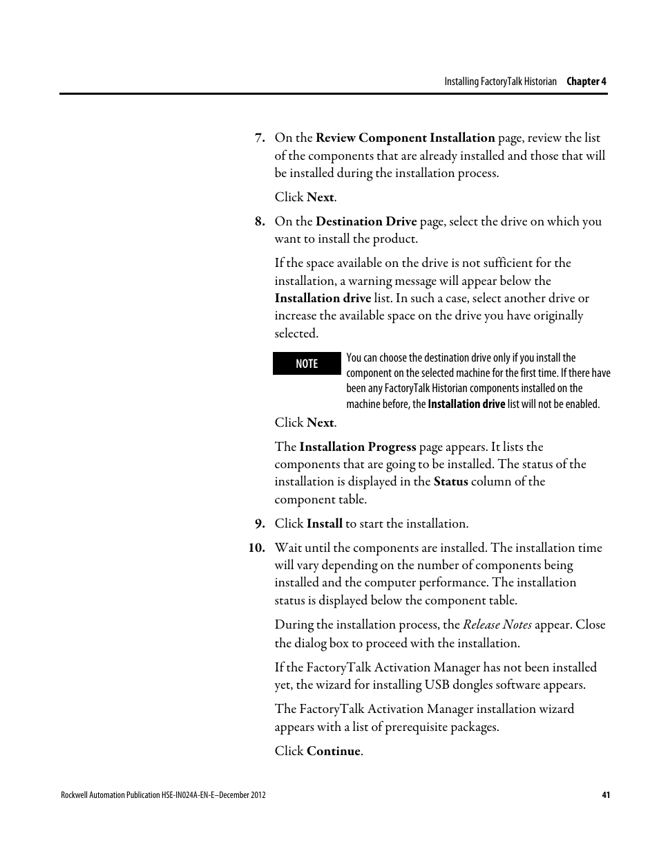 Rockwell Automation FactoryTalk Historian SE 3.01 Installation and Configuration Guide User Manual | Page 41 / 146