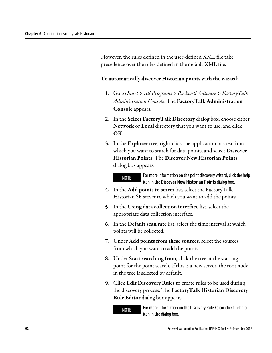 Rockwell Automation FactoryTalk Historian SE 3.01 Installation and Configuration Guide User Manual | Page 92 / 146