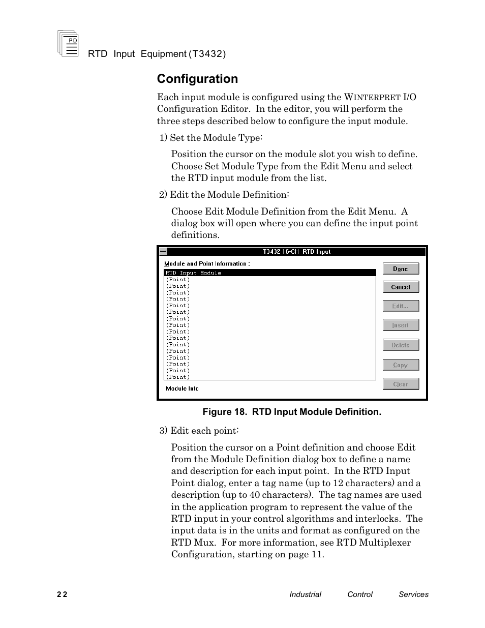 Configuration | Rockwell Automation T3432-CA ICS Regent RTD Input Equipment User Manual | Page 22 / 26