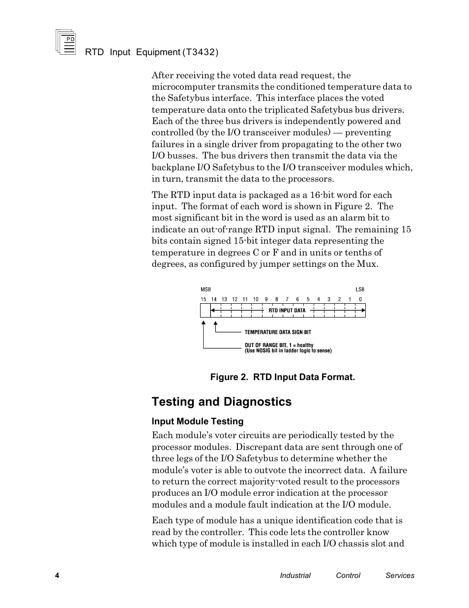 Testing and diagnostics | Rockwell Automation T3432-CA ICS Regent RTD Input Equipment User Manual | Page 4 / 26