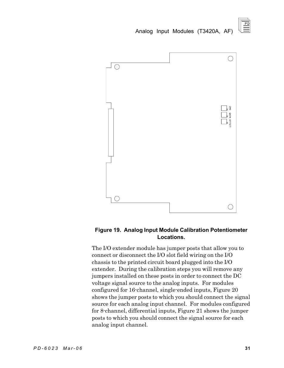 Rockwell Automation T3420AF ICS Regent Analog Input Modules User Manual | Page 31 / 39