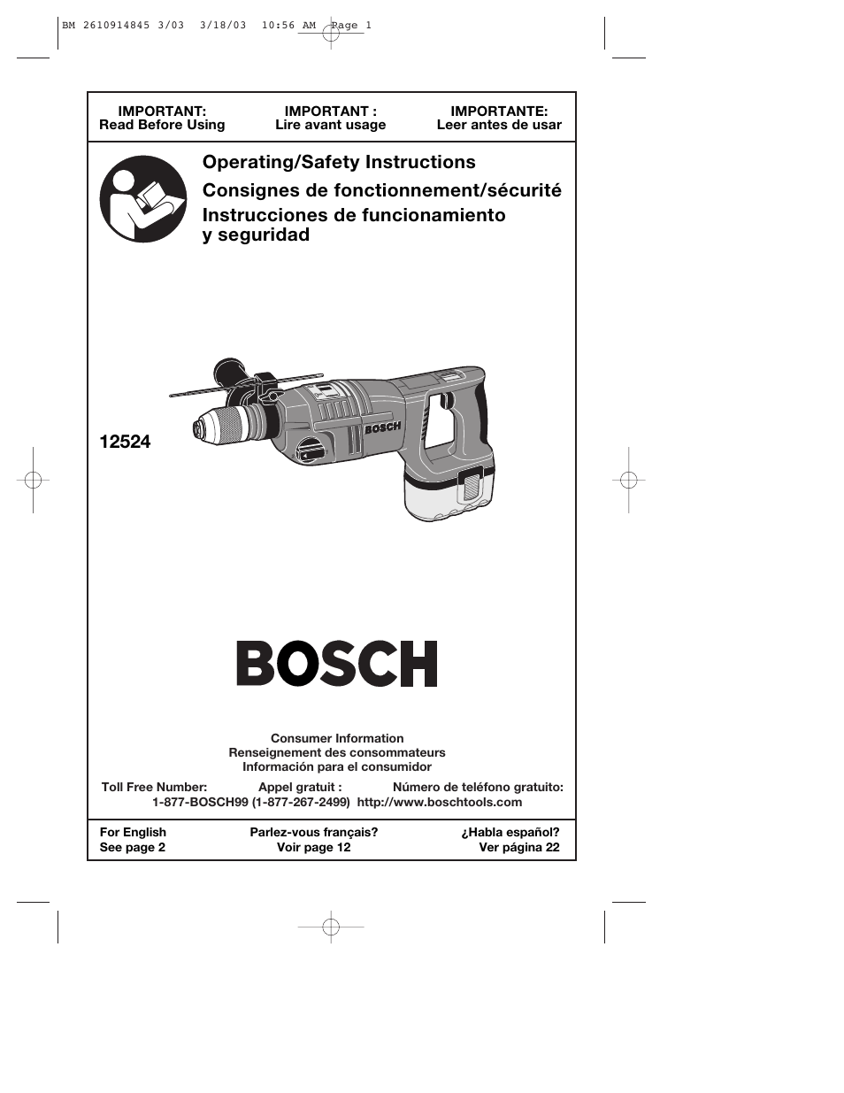 Bosch 12524 User Manual | 32 pages