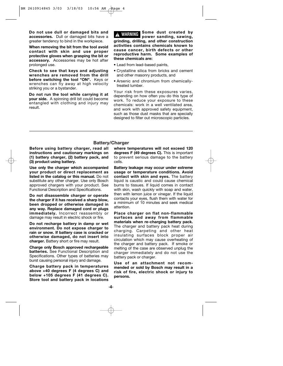 Bosch 12524 User Manual | Page 4 / 32