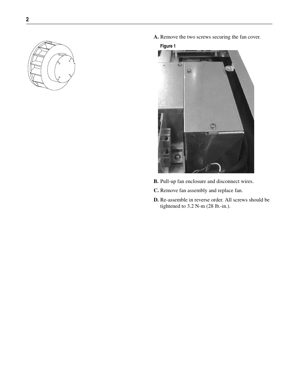 Rockwell Automation GV6000 Fan/Fan Transformer Replacement - Frame 6 User Manual | Page 2 / 4