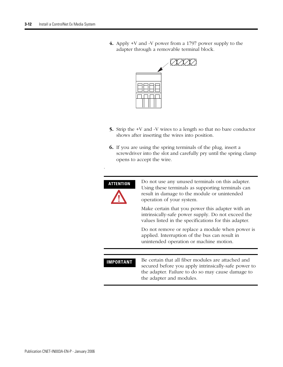 Rockwell Automation 1797-Series ControlNet Ex Media Plannng Installation Manual User Manual | Page 54 / 88
