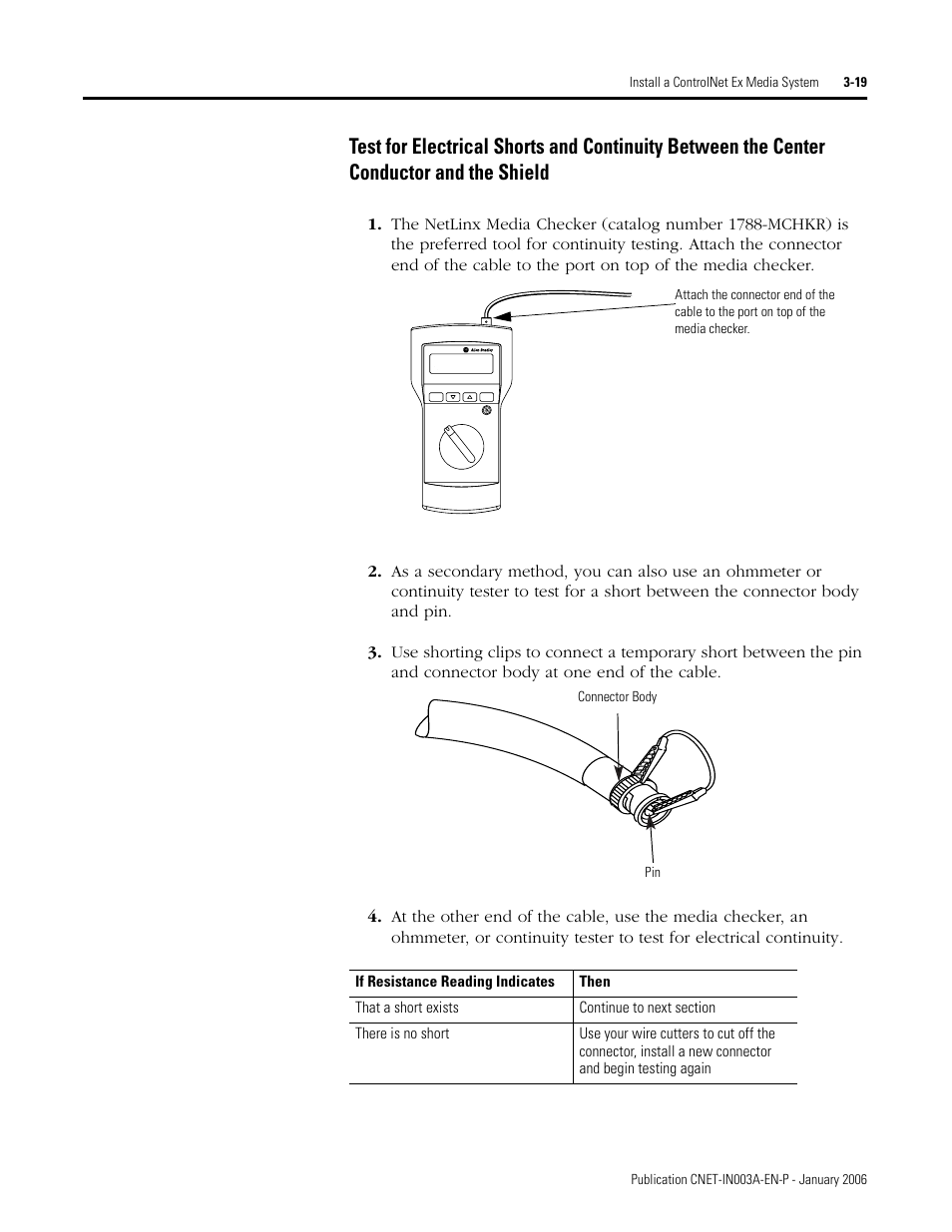 Center conductor and the shield -19 | Rockwell Automation 1797-Series ControlNet Ex Media Plannng Installation Manual User Manual | Page 61 / 88