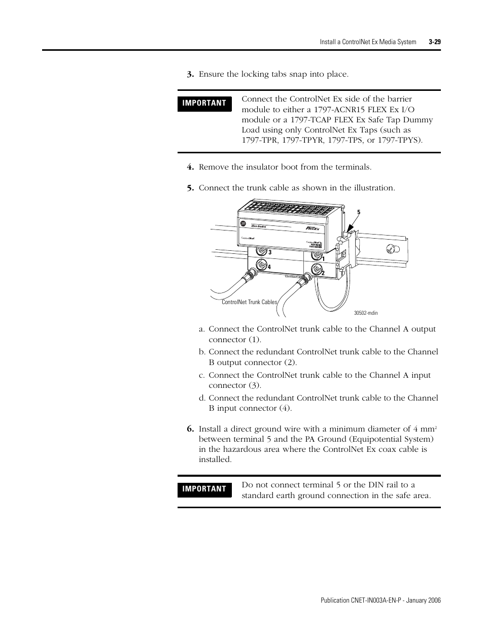 Rockwell Automation 1797-Series ControlNet Ex Media Plannng Installation Manual User Manual | Page 71 / 88