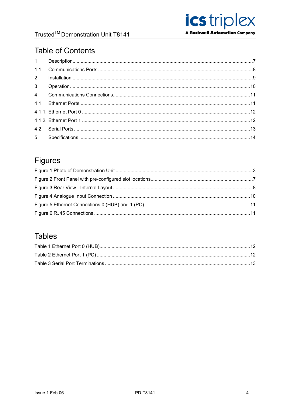 Rockwell Automation T8141 Trusted Demonstration Unit User Manual | Page 4 / 16
