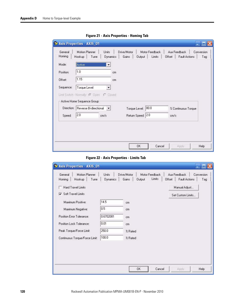 Rockwell Automation MPMA Integrated Multi-Axis Linear Stages User Manual | Page 120 / 136