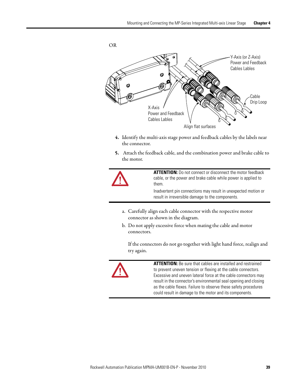 Rockwell Automation MPMA Integrated Multi-Axis Linear Stages User Manual | Page 39 / 136