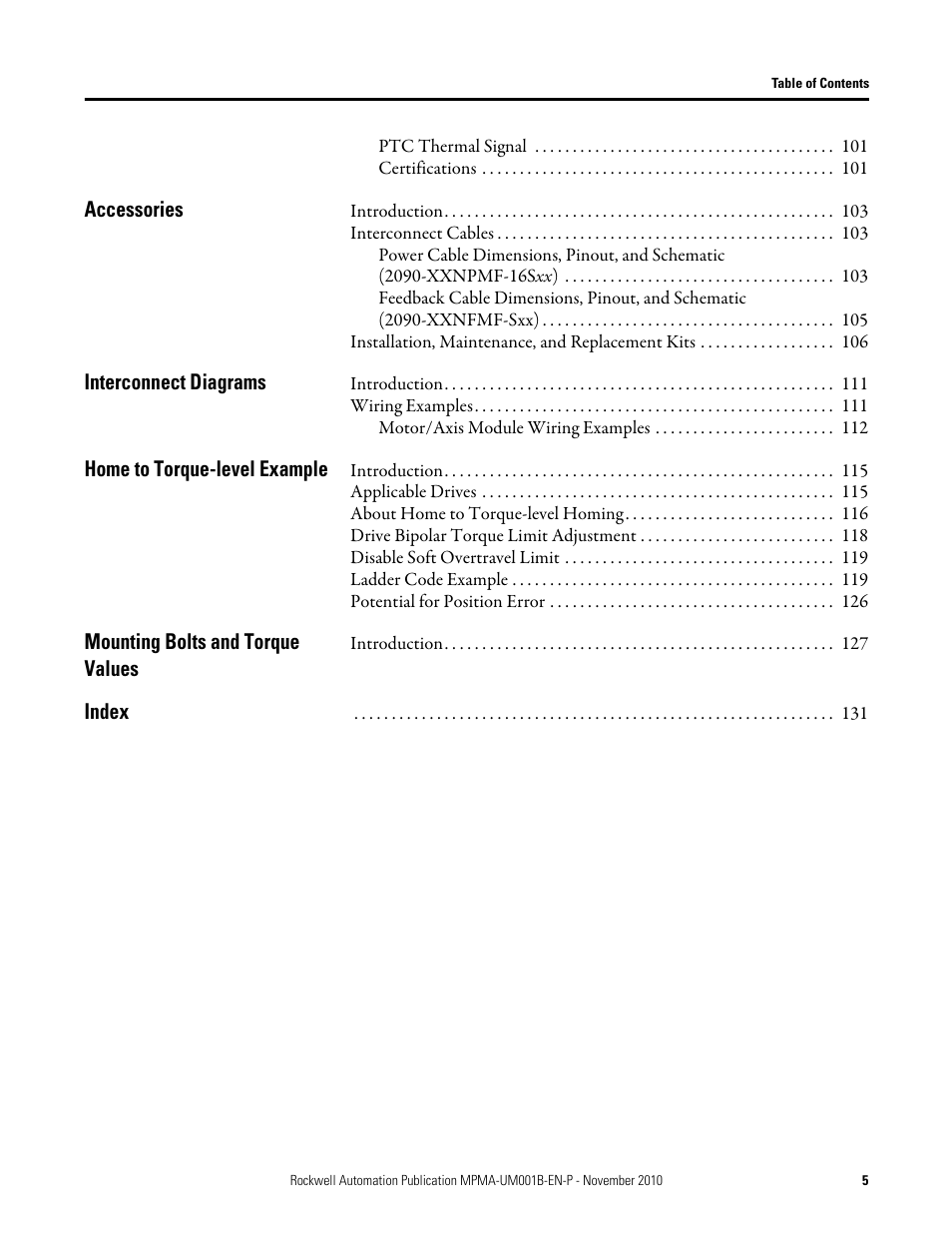 Rockwell Automation MPMA Integrated Multi-Axis Linear Stages User Manual | Page 5 / 136