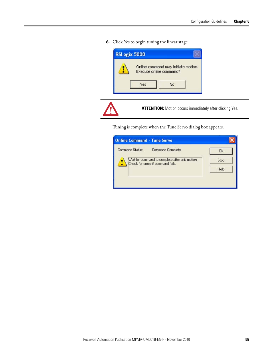 Rockwell Automation MPMA Integrated Multi-Axis Linear Stages User Manual | Page 55 / 136