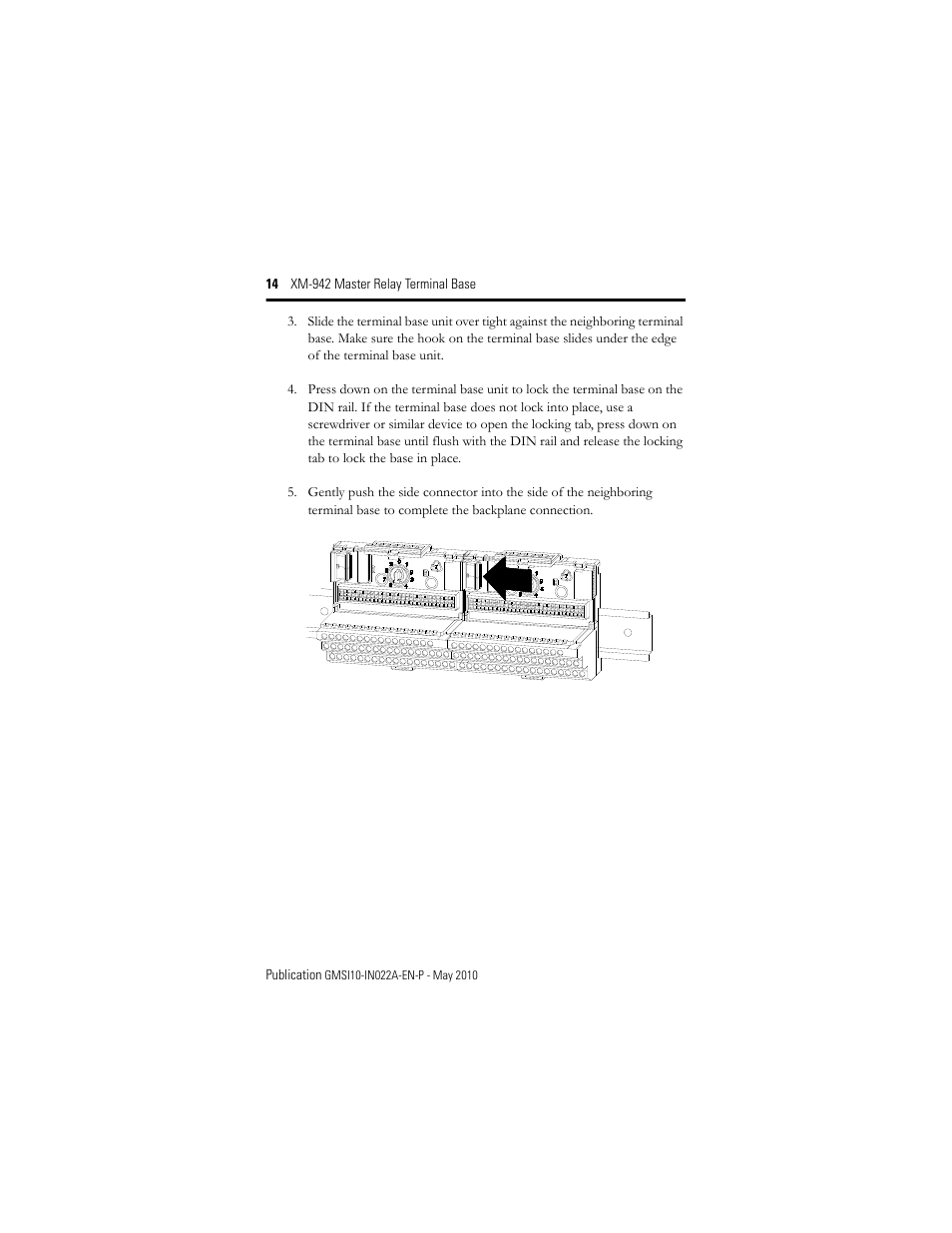 Rockwell Automation 1440-TB-C XM-942 Master Relay Terminal Base User Manual | Page 14 / 20