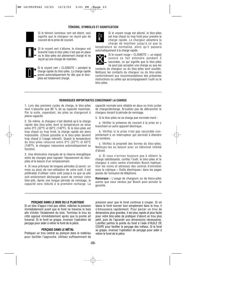 Bosch 11524 User Manual | Page 23 / 40
