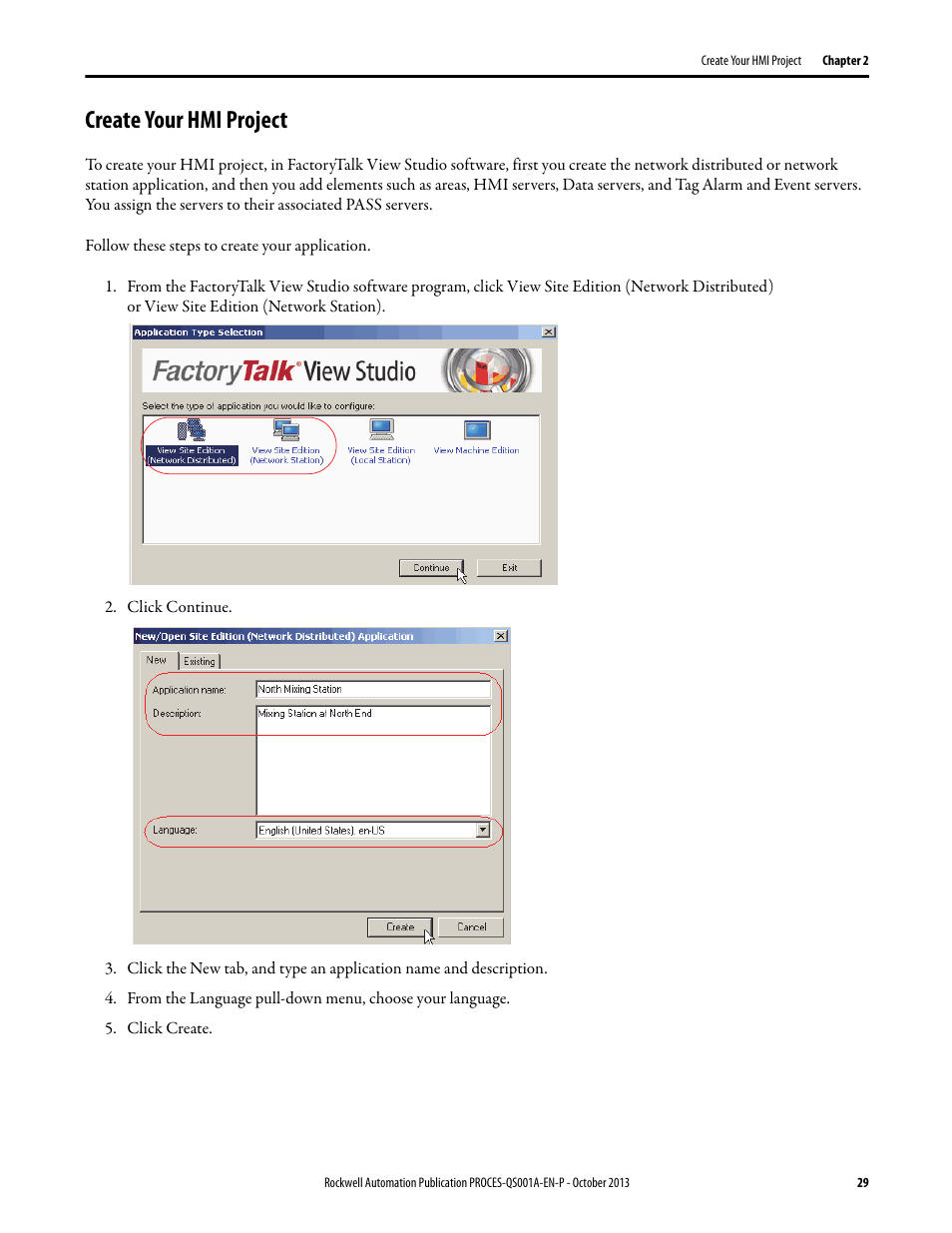 Create your hmi project | Rockwell Automation System Release 3.0 PlantPAx System Application Templates Quick Start User Manual | Page 29 / 80