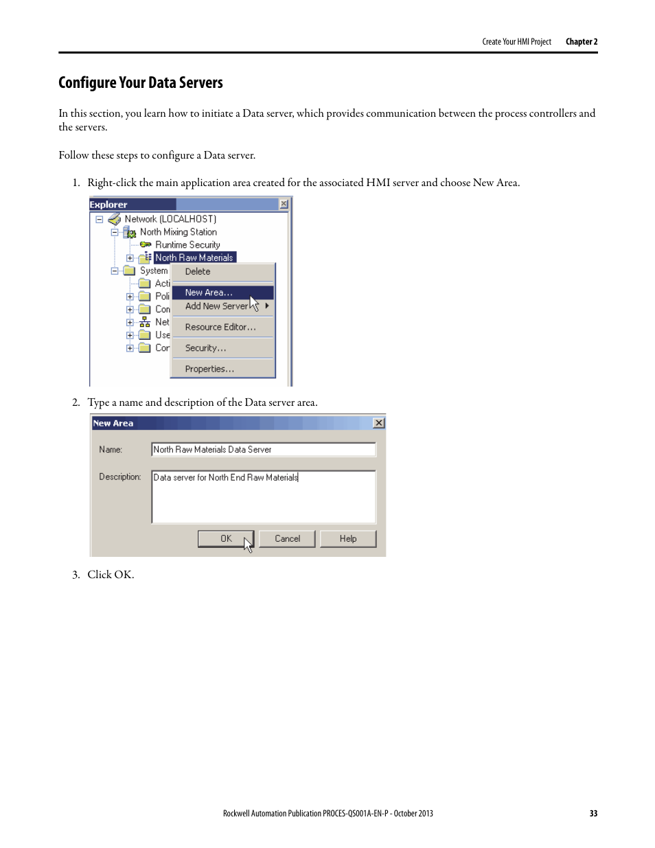 Configure your data servers | Rockwell Automation System Release 3.0 PlantPAx System Application Templates Quick Start User Manual | Page 33 / 80
