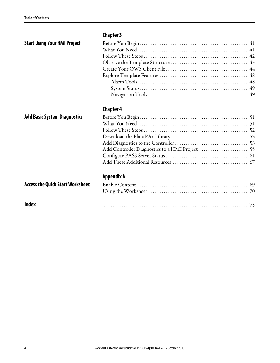 Rockwell Automation System Release 3.0 PlantPAx System Application Templates Quick Start User Manual | Page 4 / 80