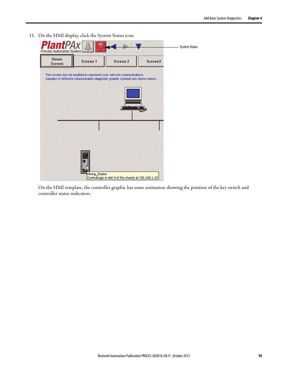Rockwell Automation System Release 3.0 PlantPAx System Application Templates Quick Start User Manual | Page 59 / 80