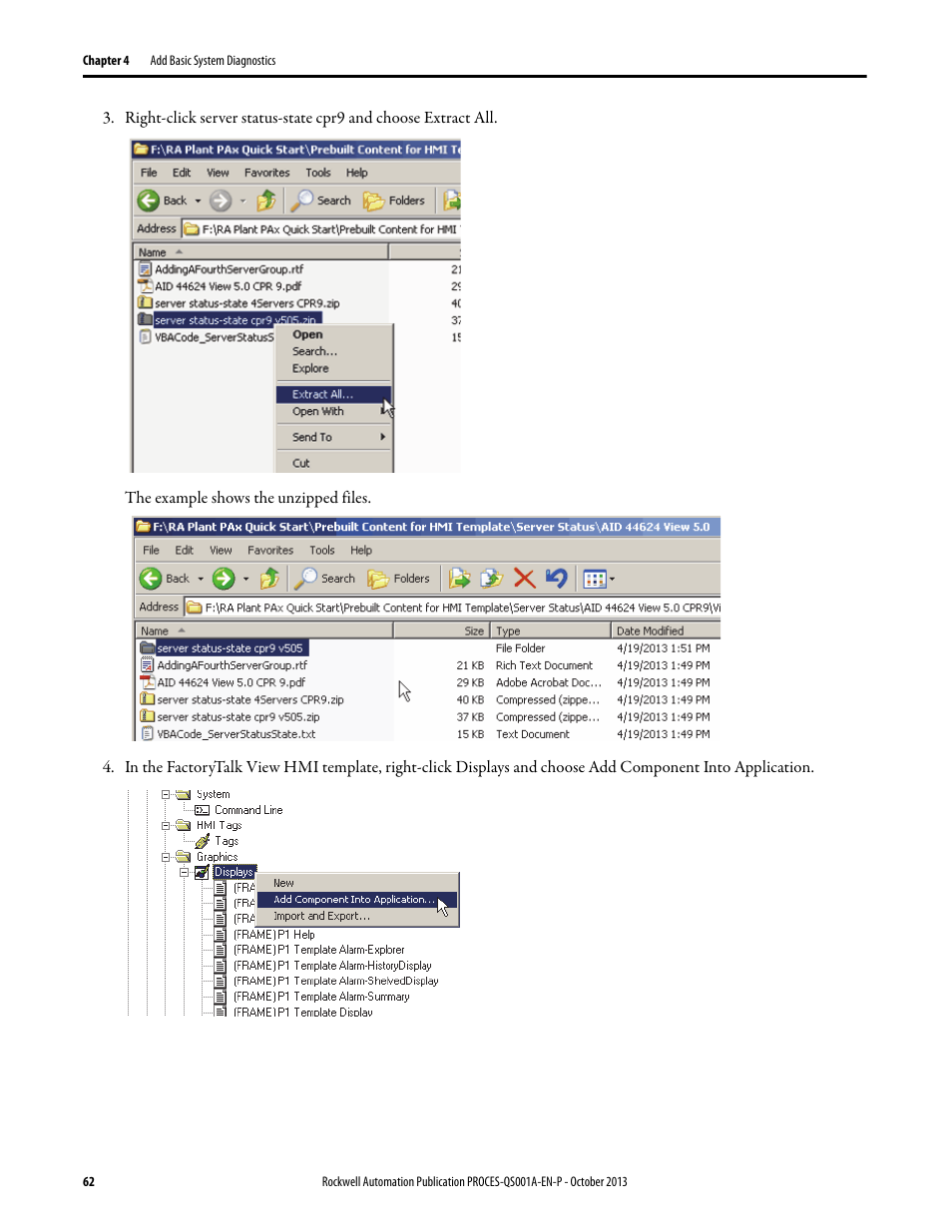 Rockwell Automation System Release 3.0 PlantPAx System Application Templates Quick Start User Manual | Page 62 / 80