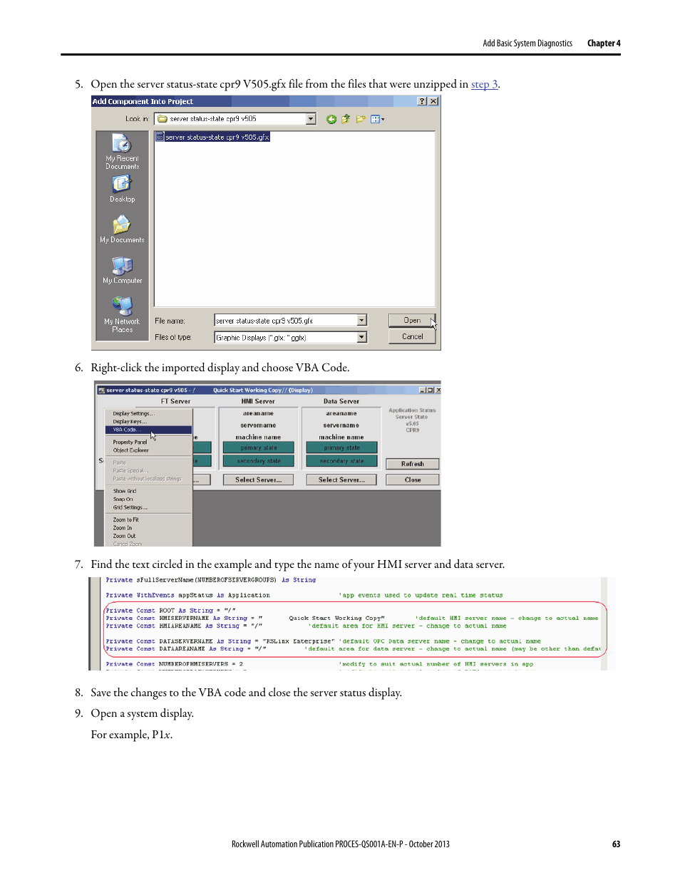 Rockwell Automation System Release 3.0 PlantPAx System Application Templates Quick Start User Manual | Page 63 / 80