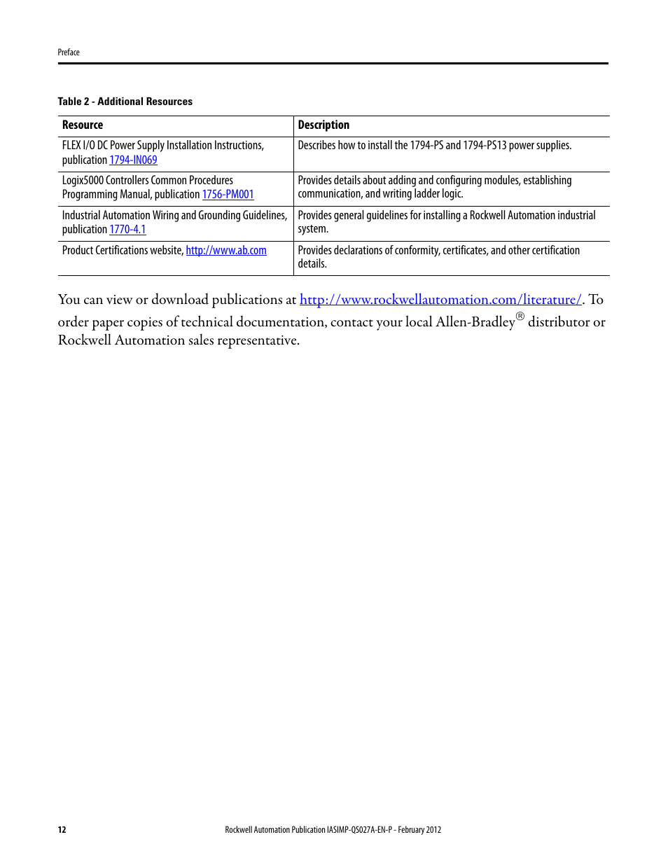 Rockwell Automation Logix5000 Control Systems: Connect POINT I/O Modules over an EtherNet/IP Network Quick Start User Manual | Page 12 / 36